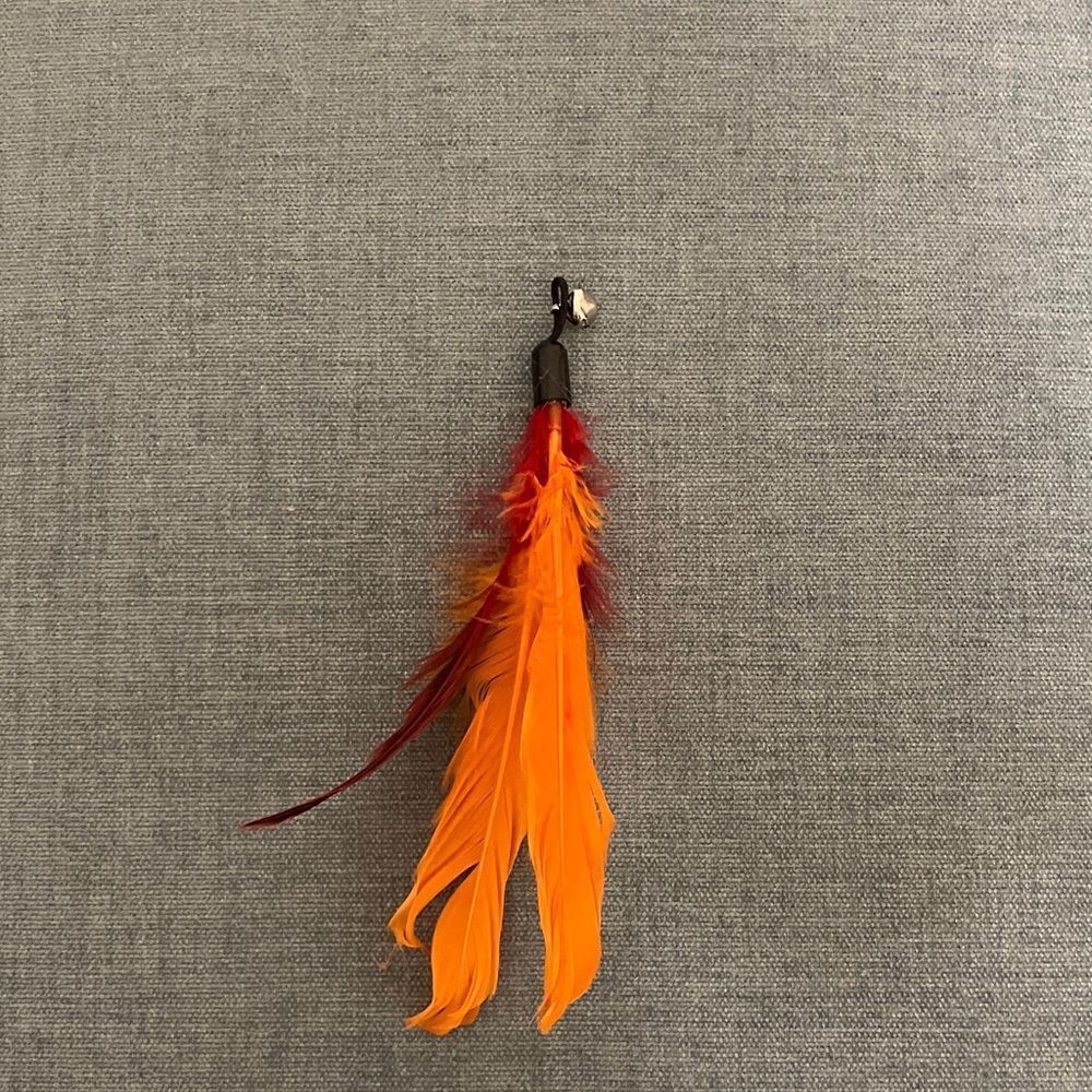 Orange Cat Teaser Wand Replacement Part